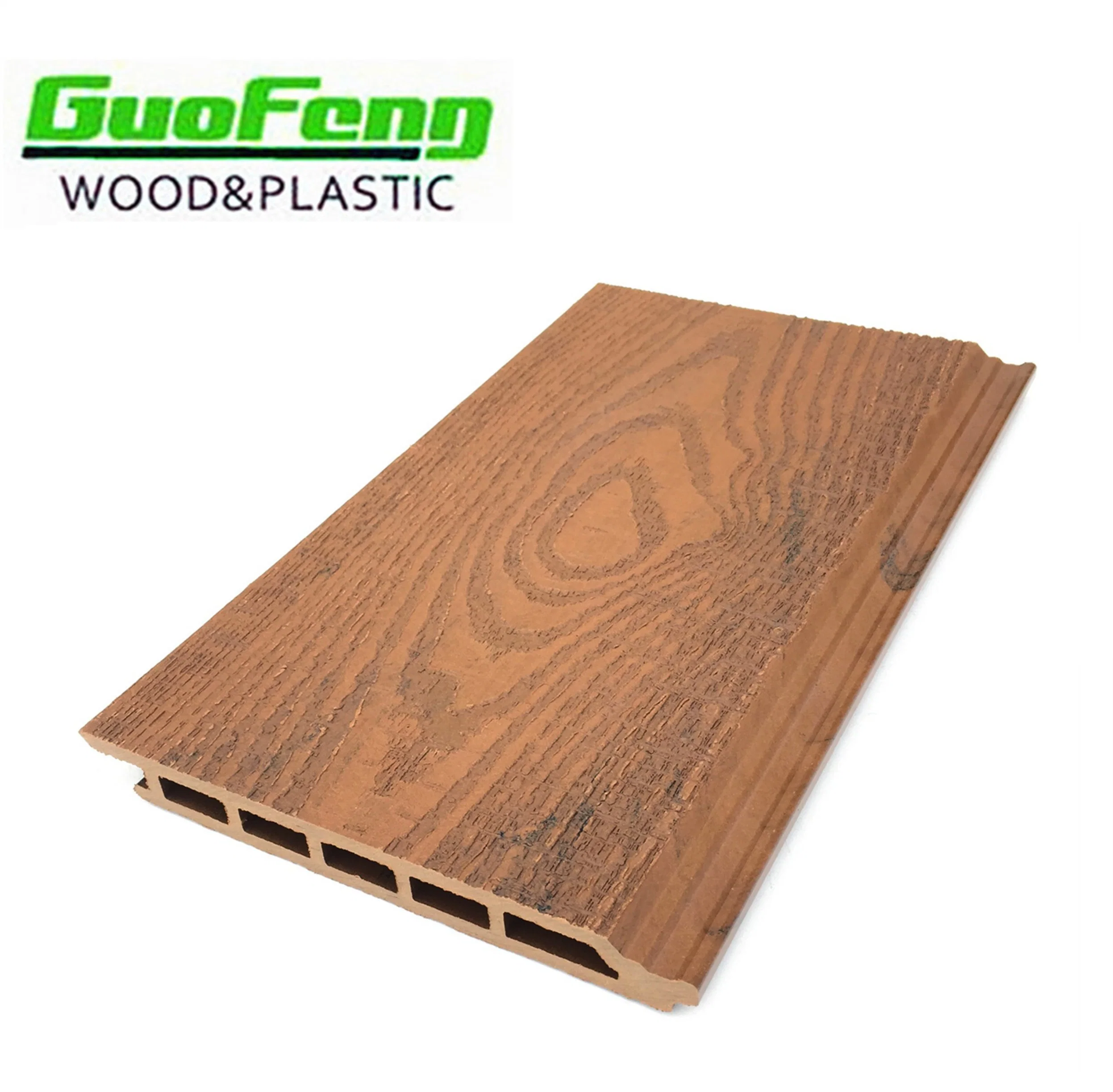 La madera exterior compuesto de plástico de pared de WPC Tablero de Control Panel de WPC decorativo Panel de revestimiento de la casa impermeable
