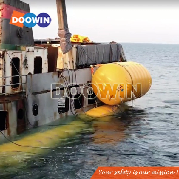 Sacs de levage d'air gonflables sous-marins pour la récupération marine.