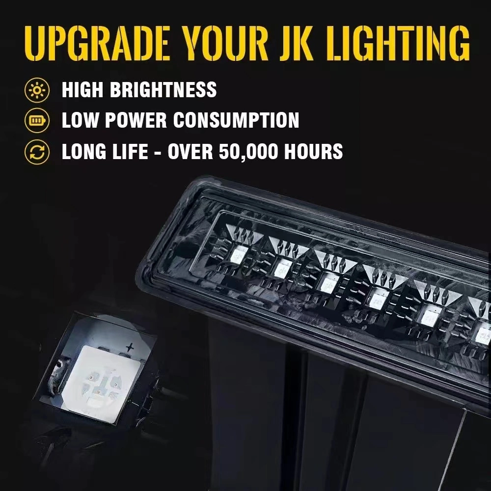 Las luces de freno LED de tercera de las luces traseras de la lente de humo Luces de montaje alto para Jeep Wrangler 2007-2017