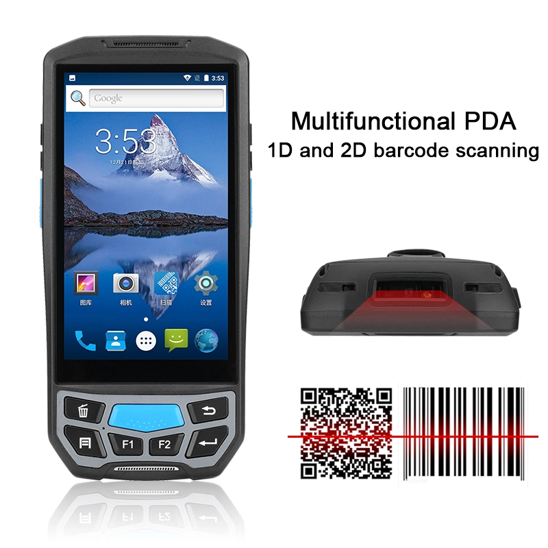 IP65 Android 7,0 PDA 5" Touchscreen 2D Barcode-Scanner Fingerabdruckleser