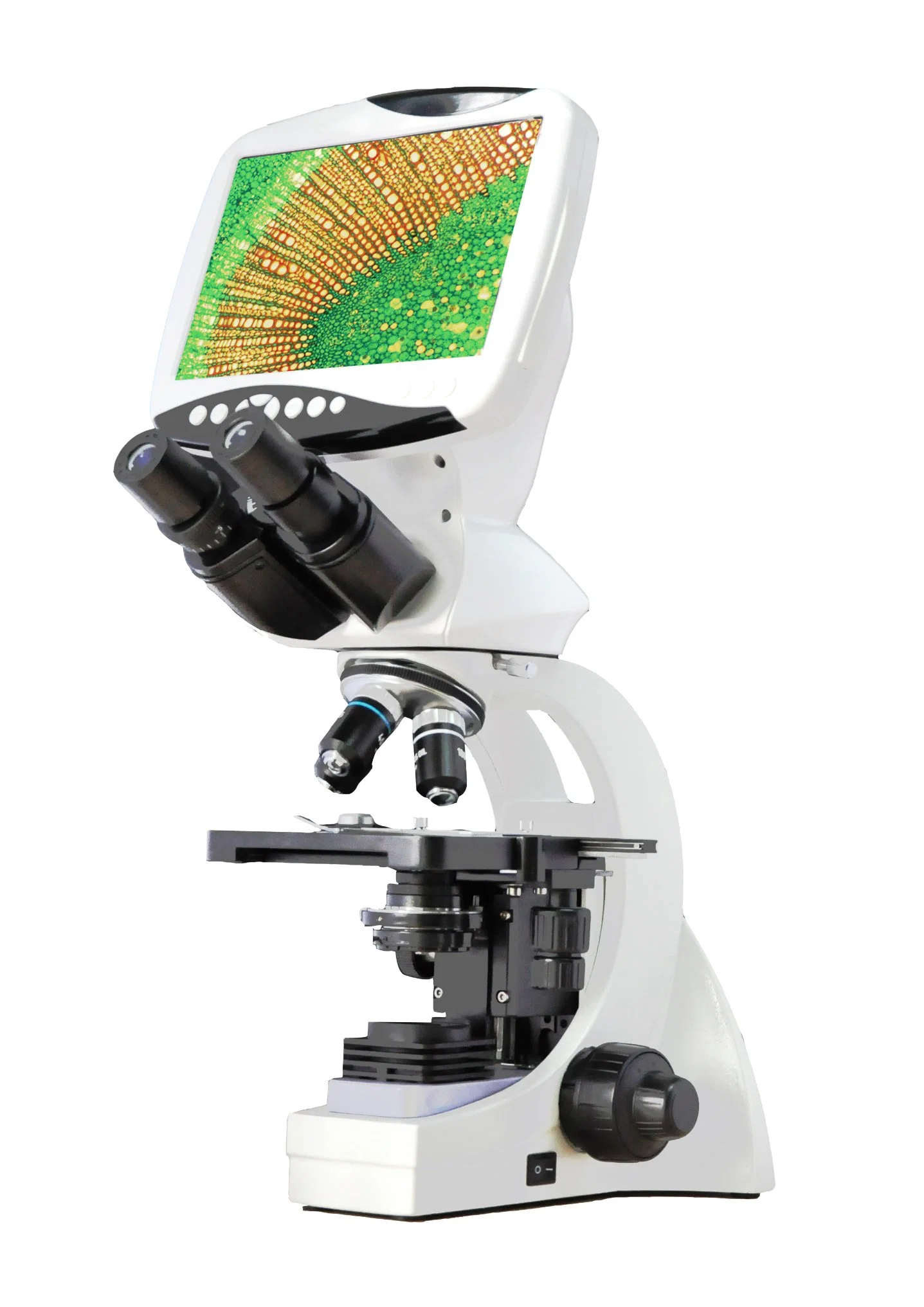 Venda a quente LCD digital compostos microscópio biológico invertida