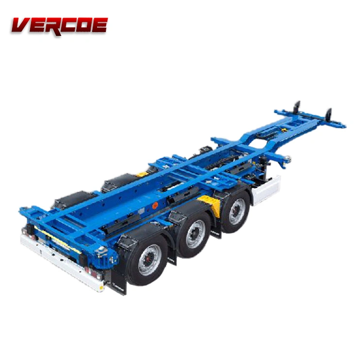 Vercoe 40FT 50ton Goose Neck Skeleton Container Semi Trailer Skeletal Trailer