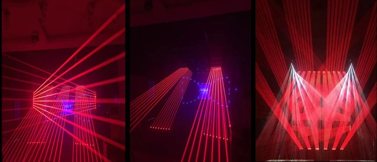 Hot Sales LED 6 Eyes Red Green Blue Purple Laser Light Night Club RGB Stage Laser Light