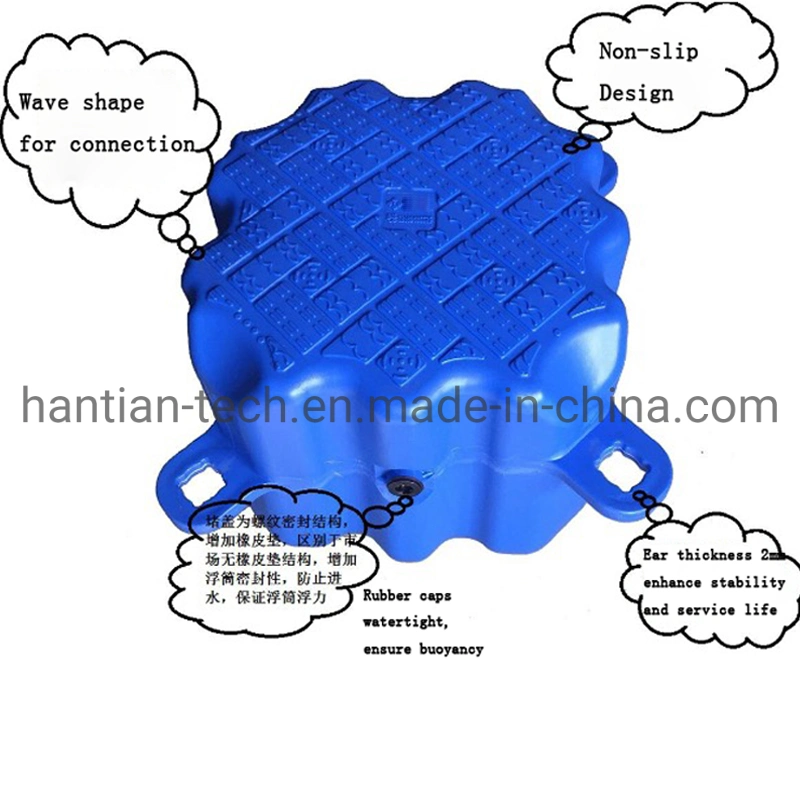 Cube de modularisation bleu PEHD écologique plastique flotteur de pêche