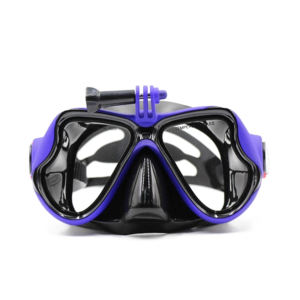 Gafas de buceo buceo libre máscara de buceo de vidrio templado con Gopro Monte