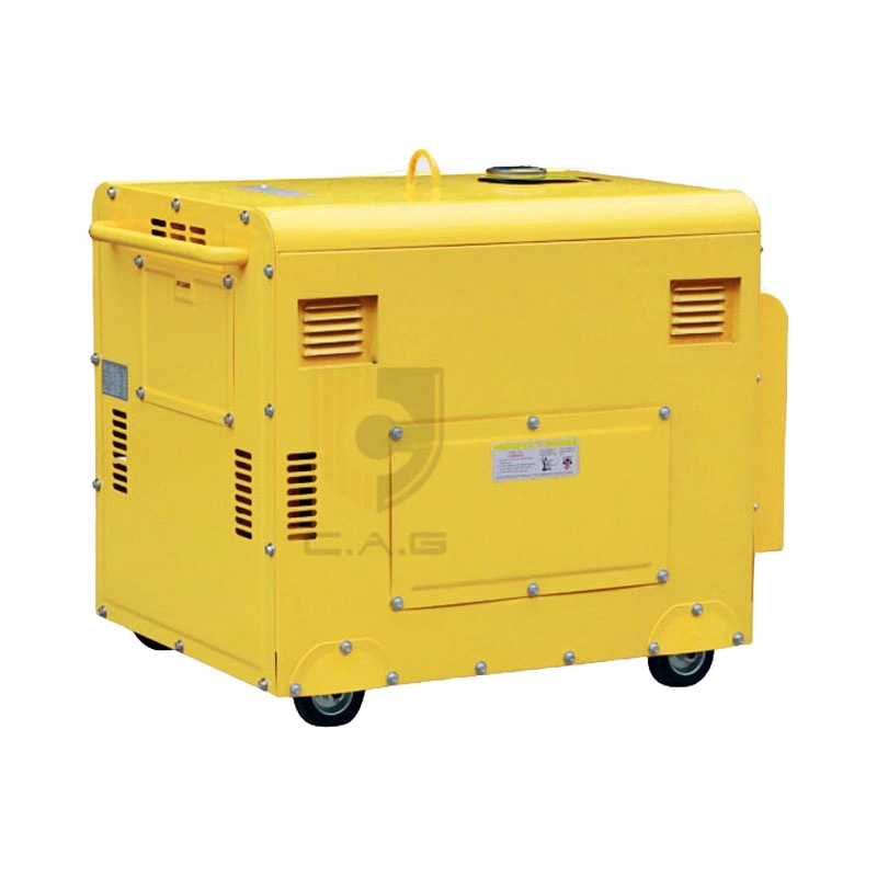 Single/Three Phase AC 6kw 6kVA 7.5kVA Super Low Noise Villa Standby Diesel Generators