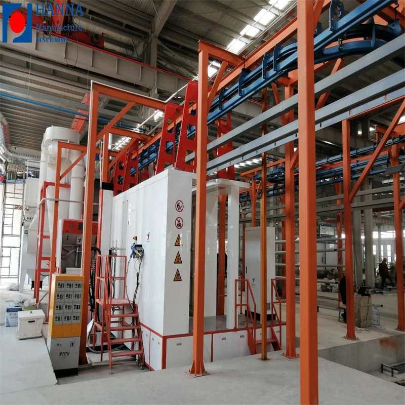 High Efficiency Powder Coating Line Manufacture with Power and Free Conveyor