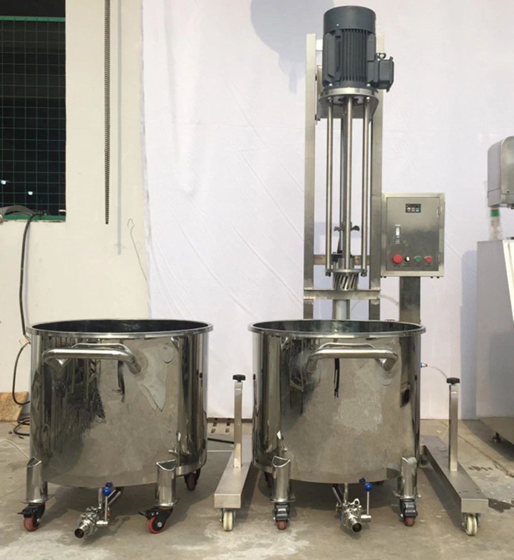 Pharmaceutical Pneumatic Lifting High Shear Innovative Homogenizer Mixer Equipment