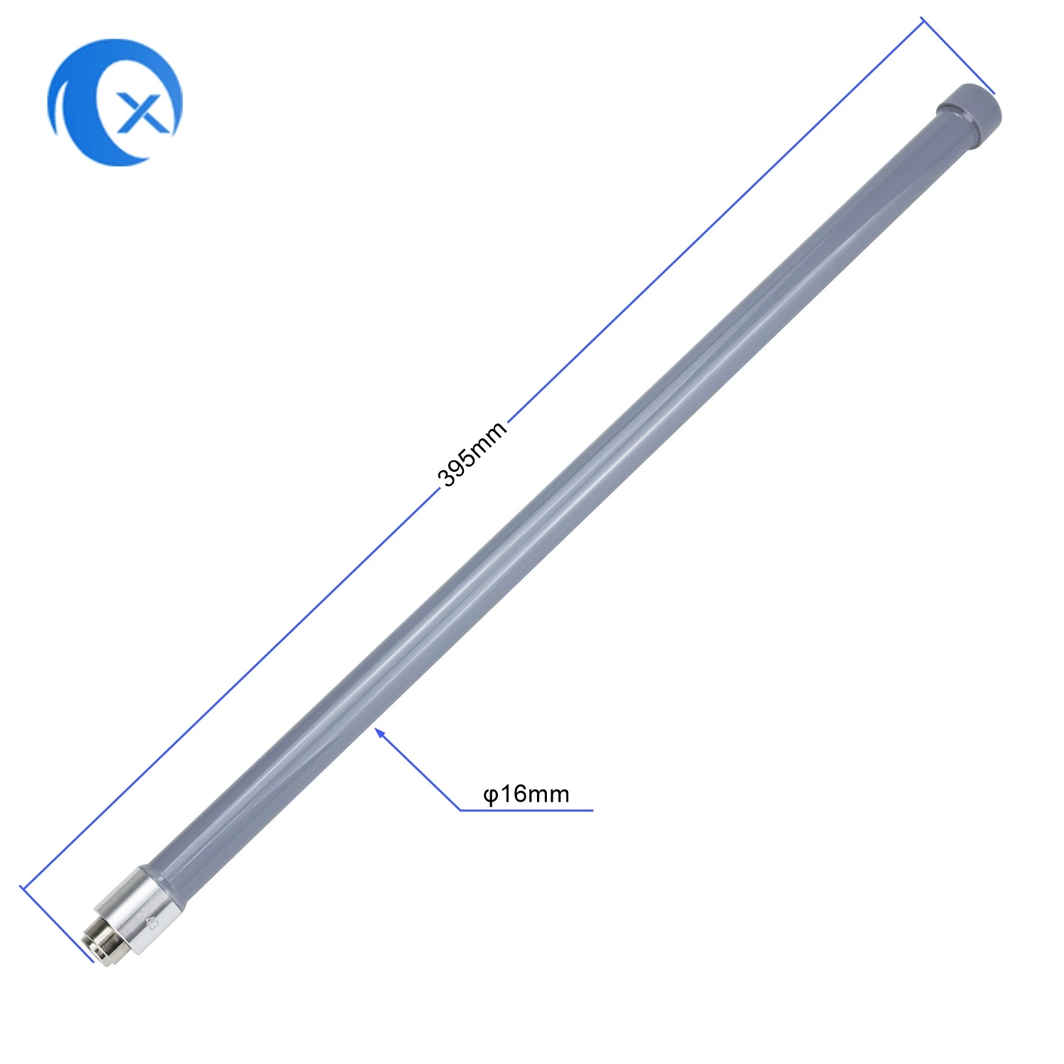 2.4G de fibra de vidrio exterior impermeable WiFi antena 9dBi con conector macho Rpsma