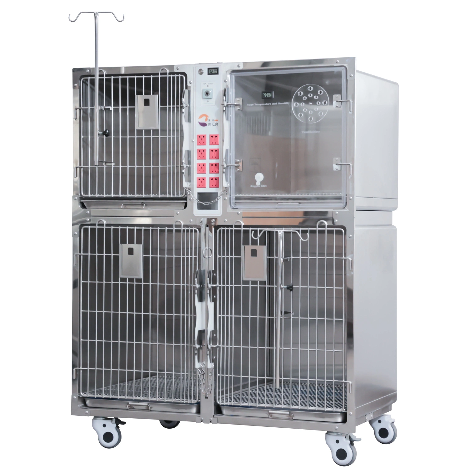 Animal and Veterinary Equipment Controlled Cage Stainless Steel Dog Cages