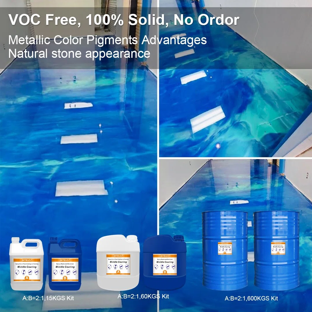 Voc Free Commerical Metallic Epoxy Floor System Kit