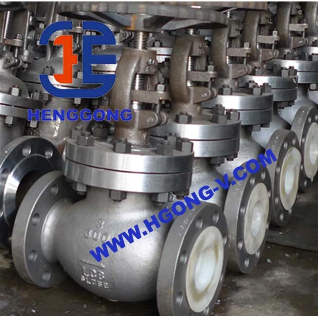 ANSI/API Alloy Cast Steel Wcb Bellow Sealed Flange Globe Valve with Pneuamtic Cylinder