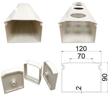 Sistema de hidroponia/Cultivo sem solo Cultivo/PVC a canaleta de plantação de culturas hidropónicas Nft