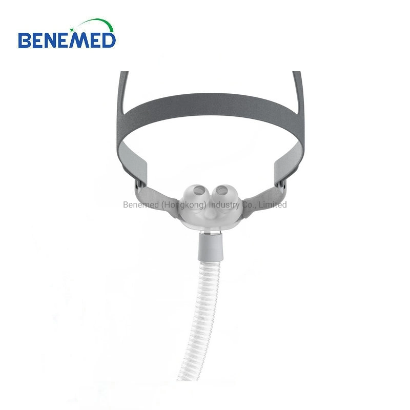 Factory Sale Hospital CPAP Mask Bipap Mask with Headgear Nasal Pillow