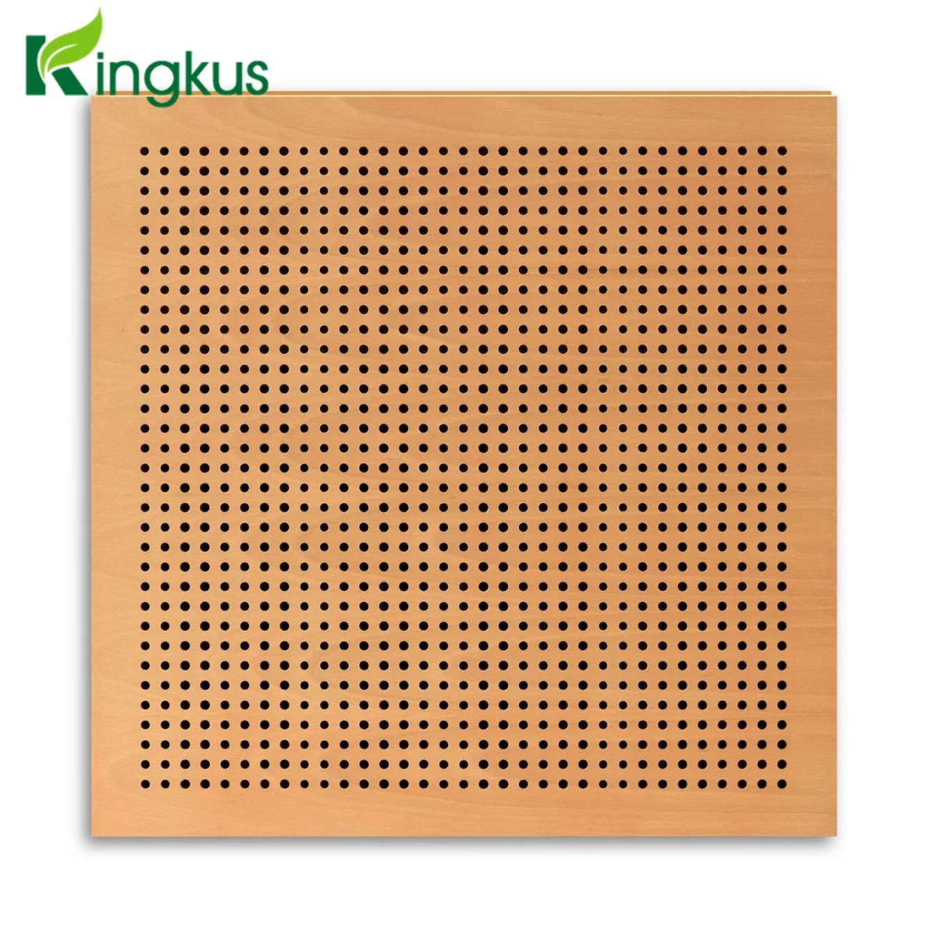 P616 Varnish Veneer Perforated Studio Wooden MDF Acoustic Panel