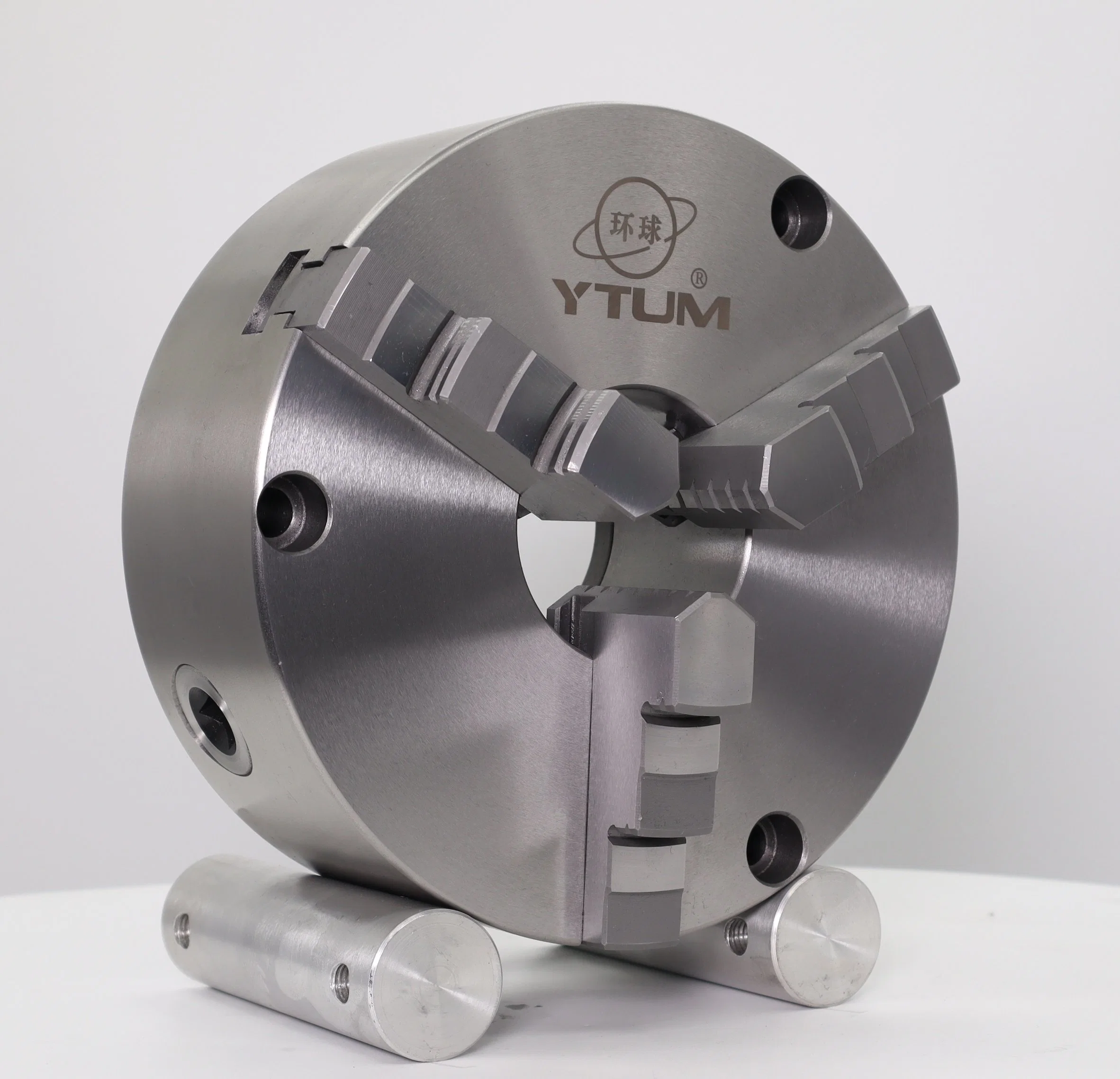 K21315 Plain Back 3 Jaw Through Hole Self Centering Lathe Chuck 200mm/250mm/315mm/320mm/380mm/400mm