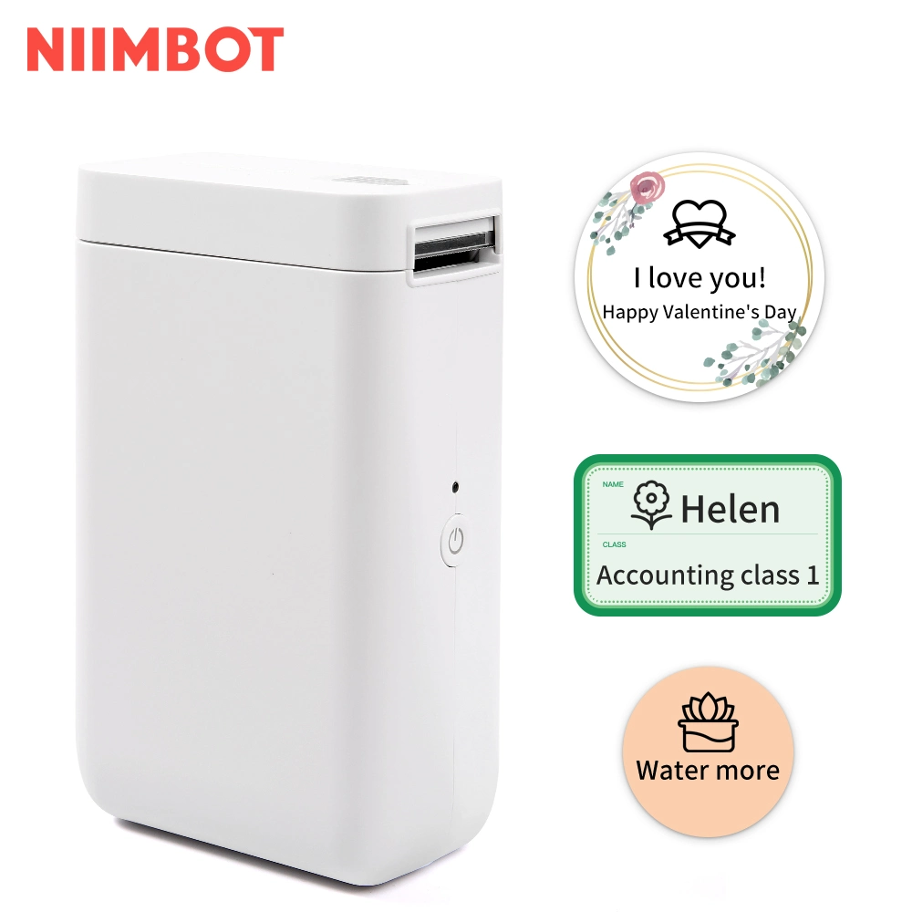 Niimbot 1 Inch Portable Bt Thermal Printer 25mm Mobile Portable Handheld Sticker Label Printer D101