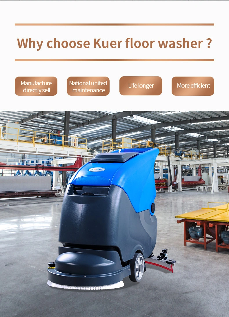 Commercial Use Cleaning Machinery Factory Wholesale/Supplier Sofa Carpet Washing Cleaner Automatic Floor Scrubber