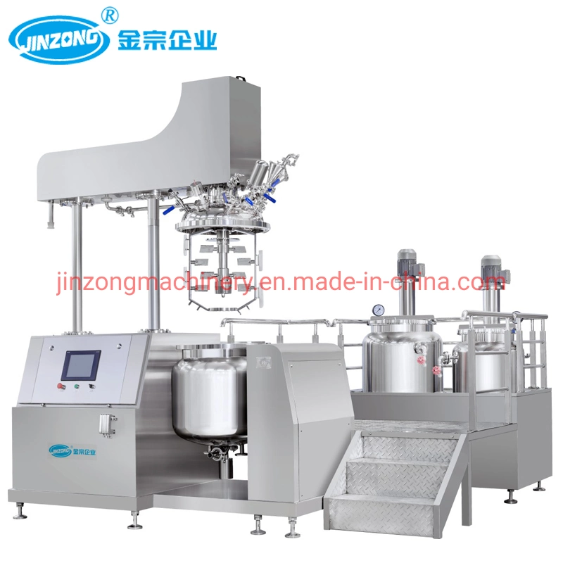 Jinzong Jrx Food Beverage Industry Mixing Tanks Steam Heating Hydraulic Pressure Homogenizing Vacuum Homogenizing Emulsifier