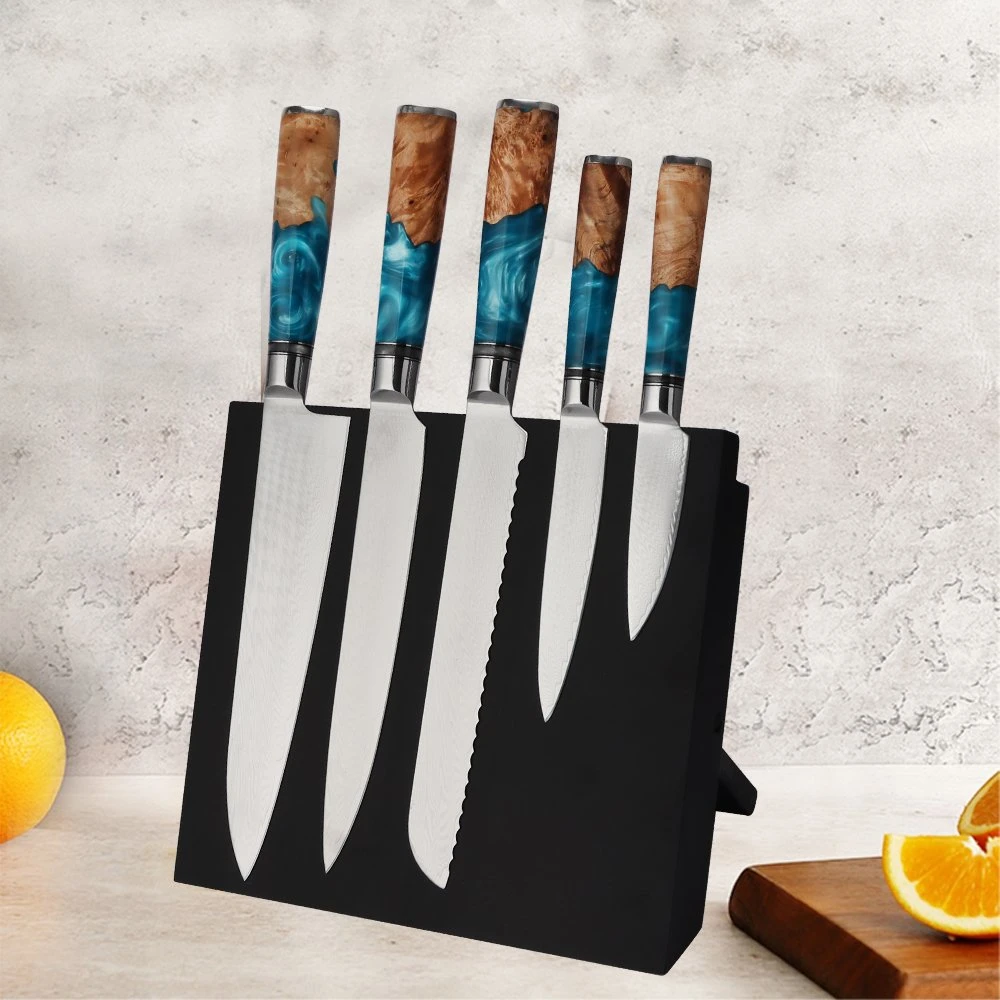 حقيبة يد من الكشط المغنطيسي الأسود ذات الورك المنزلي مع مجموعة أدوات المطبخ ذات البالورك الأسود