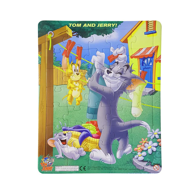 Venta al por mayor de cartón personalizado Rompecabezas de Gato para niños