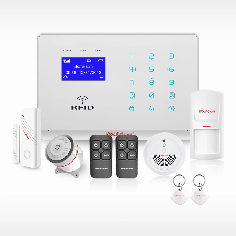 Hot Selling Multi-Language Wolf Guard GSM Alarm System with Voice, APP Control