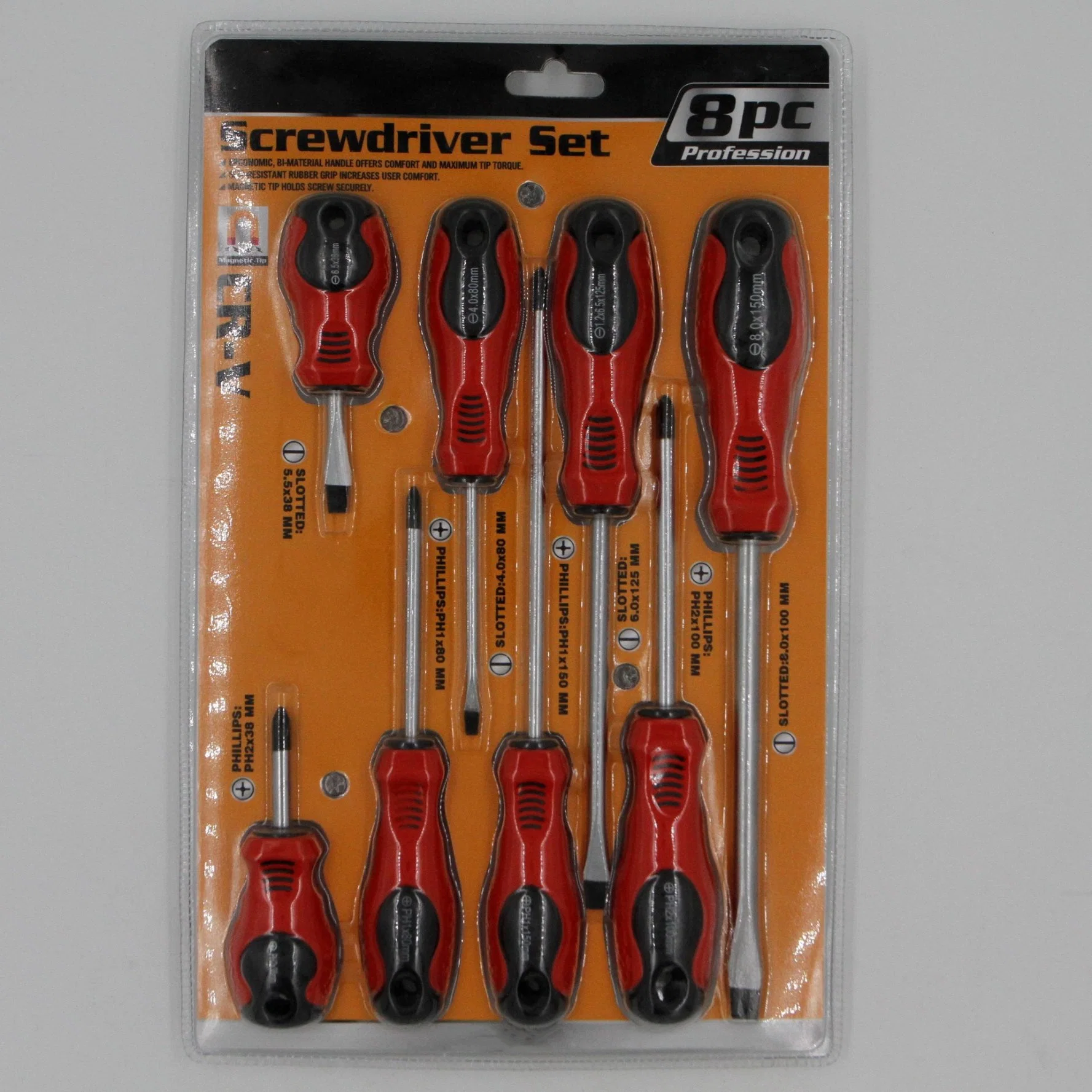 8PC Household Multi-Function Multi-Model Cr-V Screwdriver Set