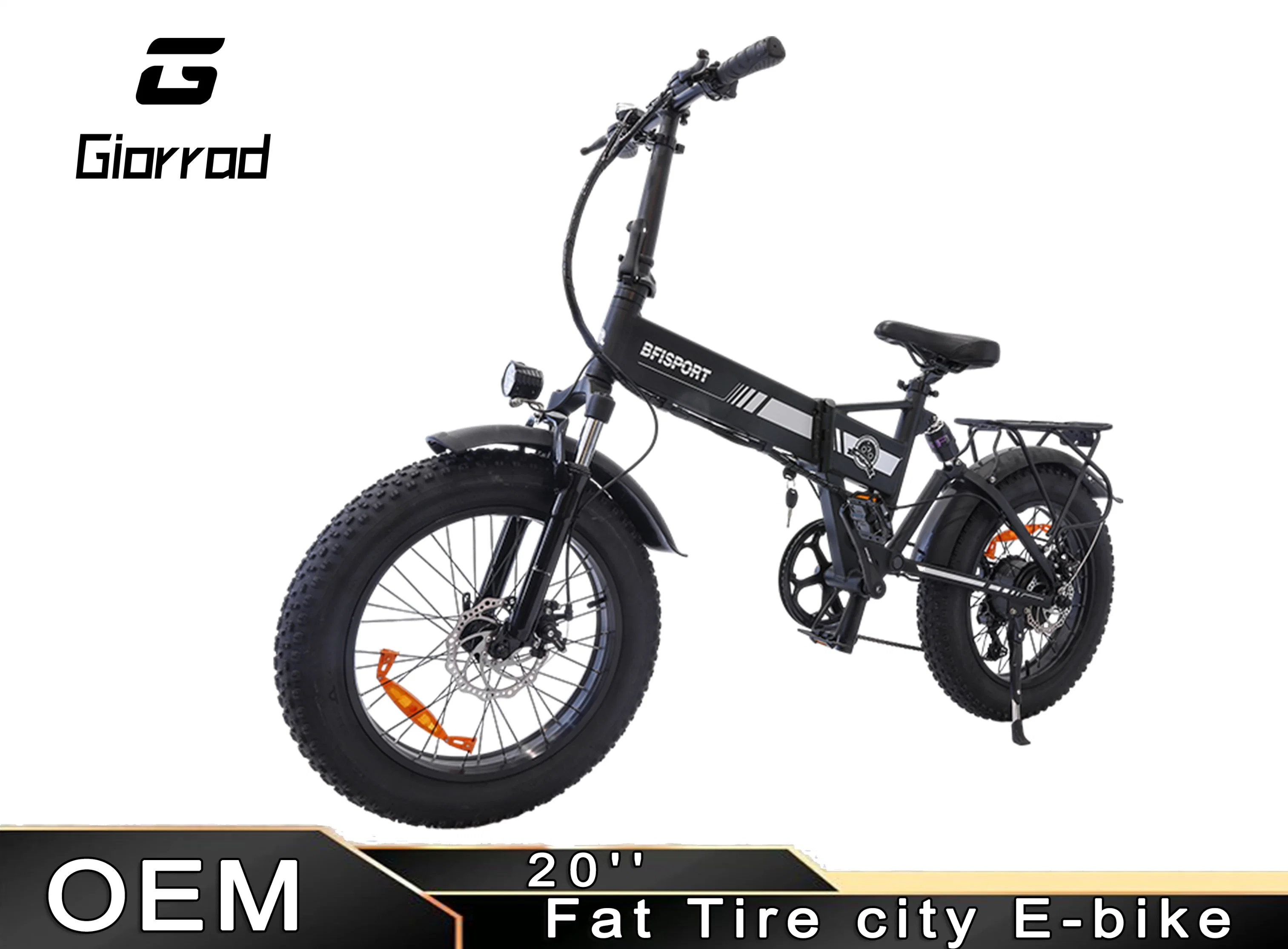 48V 500W Fat Tire Folding Electric Bike Adult Electric Bicycle Factory Motores disponibles en Stock en los Estados Unidos, incluyendo el envío