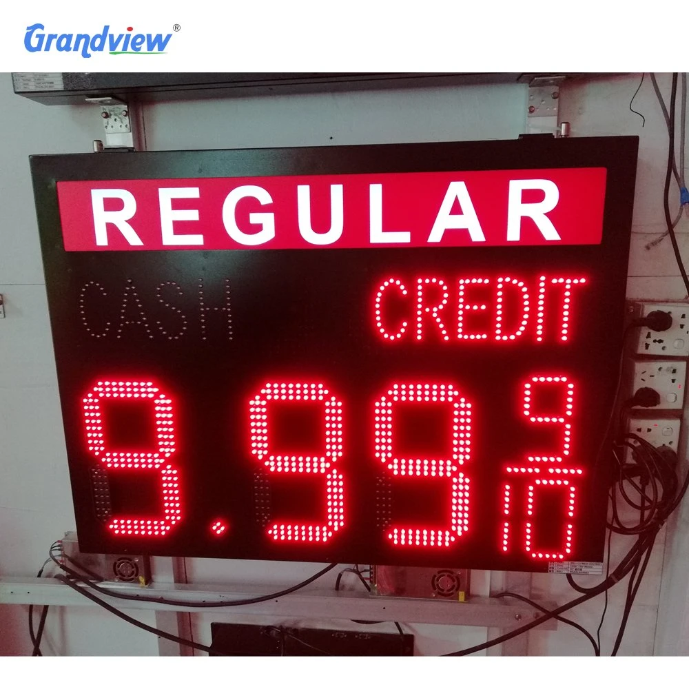 Original Factory Petrol Price LED Sign Gas Station screen 12بوصة الرقم الرقمي