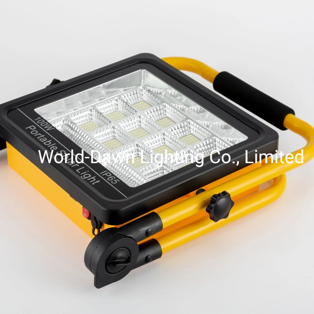 Long Discharge Time High Capacity Battery Integrated Portable Solar Flood Light