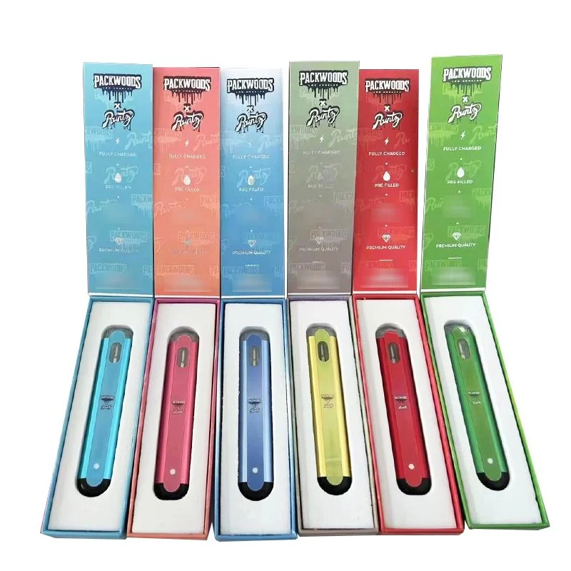 2 gramo Packwoods X desechables Runty Vape Pen E-Cigarrillos 2.0ml cartucho atomizador de cerámica 350mAh con un paquete