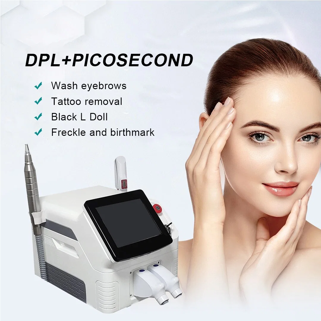Portable Carbon Peeling ND YAG Laser Freckle Removal IPL Opt Elight Permanent Hair Removal Beauty Machine