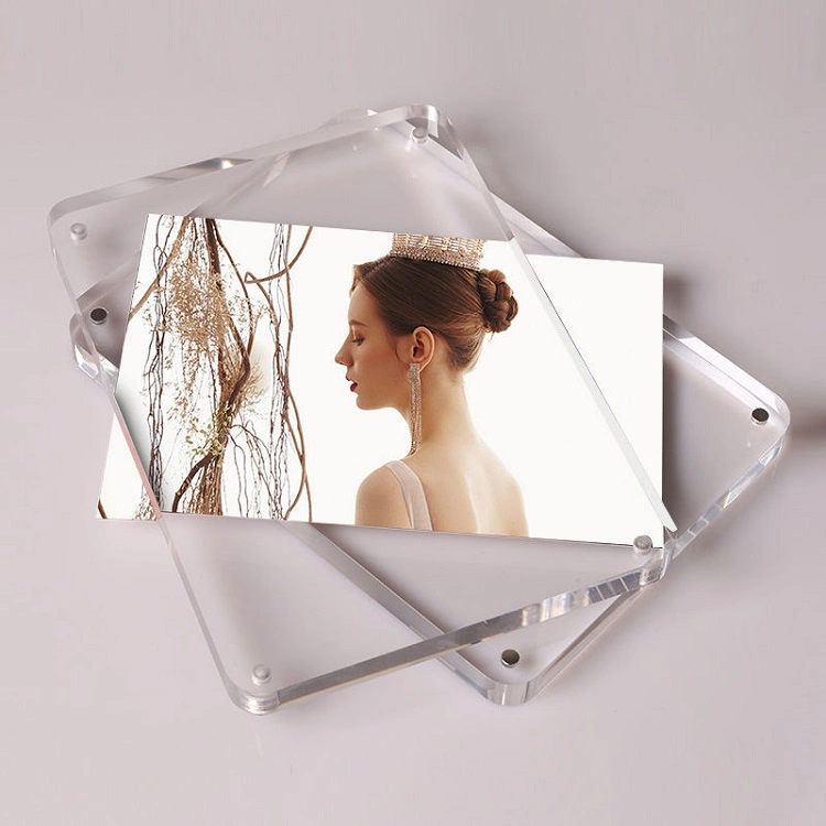 Customized Wholesale/Supplier Home Decoration Acrylic Crystal Glass Photo Frame Picture Frame