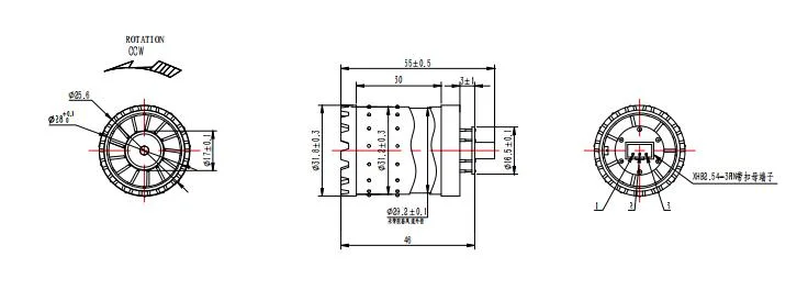 Lower Energy Consumption Longer Lifetime BLDC Brushless Brushed Electric Vehicle High Speed Dryer Motor