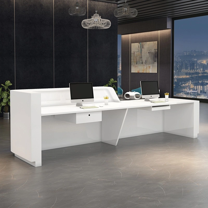 Mobilier de bureau minimaliste Bureau élégant avec bande lumineuse LED