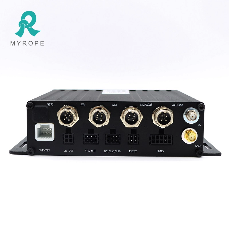 بطاقة Mdvr SD من نوع 4ch نظام كاميرا السيارة DVR من نوع Mobile 720p/1080p مسجل فيديو مع جهاز Remote for Truck School Bus 4G WiFi Mdvr