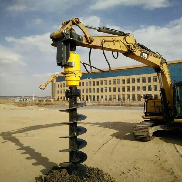 L'entraînement de l'excavateur Mini jeux de vis sans fin de terrassement de pièce jointe