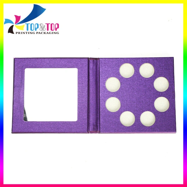 Custom Empty Cardboard Eyeshadow Packaging Palette Printing Paper Makeup Cases