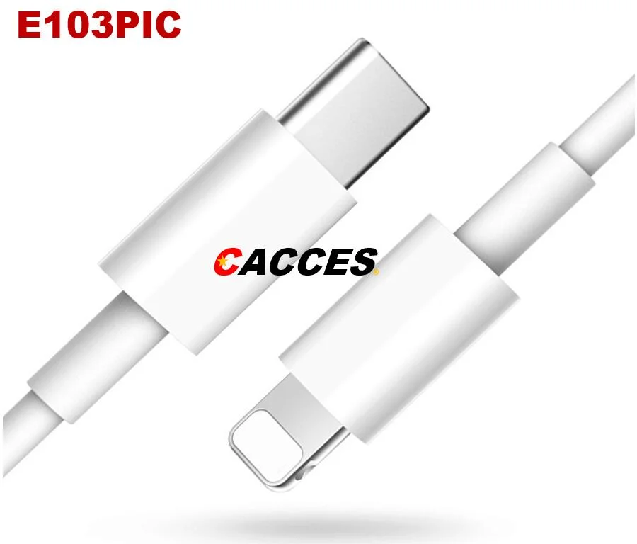 Carregamento Iphon Lightening chumbo, 1 Pack 3.3 metros de cabo de carregamento rápido de TPE compatível com Universal W/ Produtos Apple Lightening Micro USB Tipo C cabo de dados de carregamento rápido