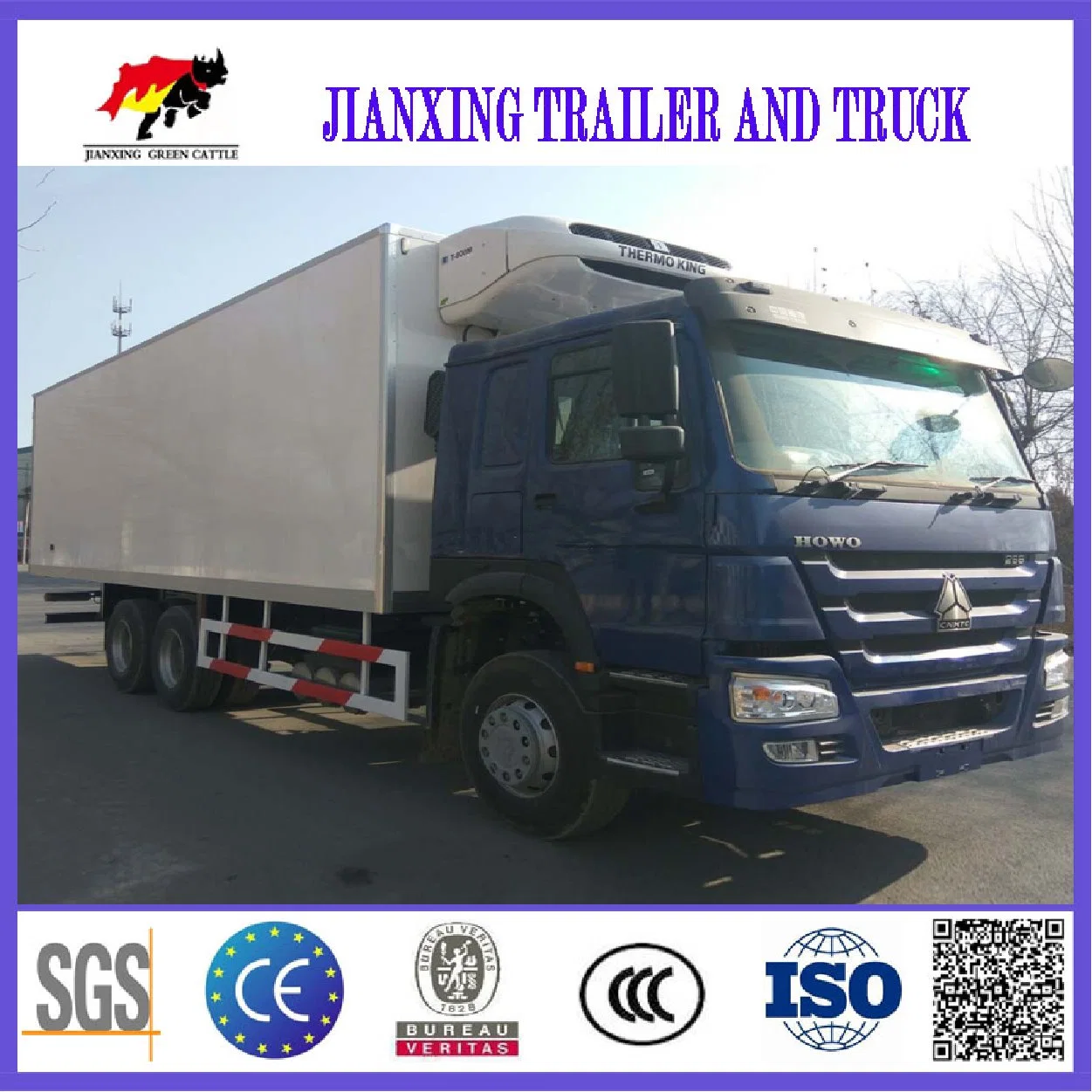 Sinotruk HOWO 6X4 pesados caminhões refrigerados Freezer caminhão para transporte de marisco