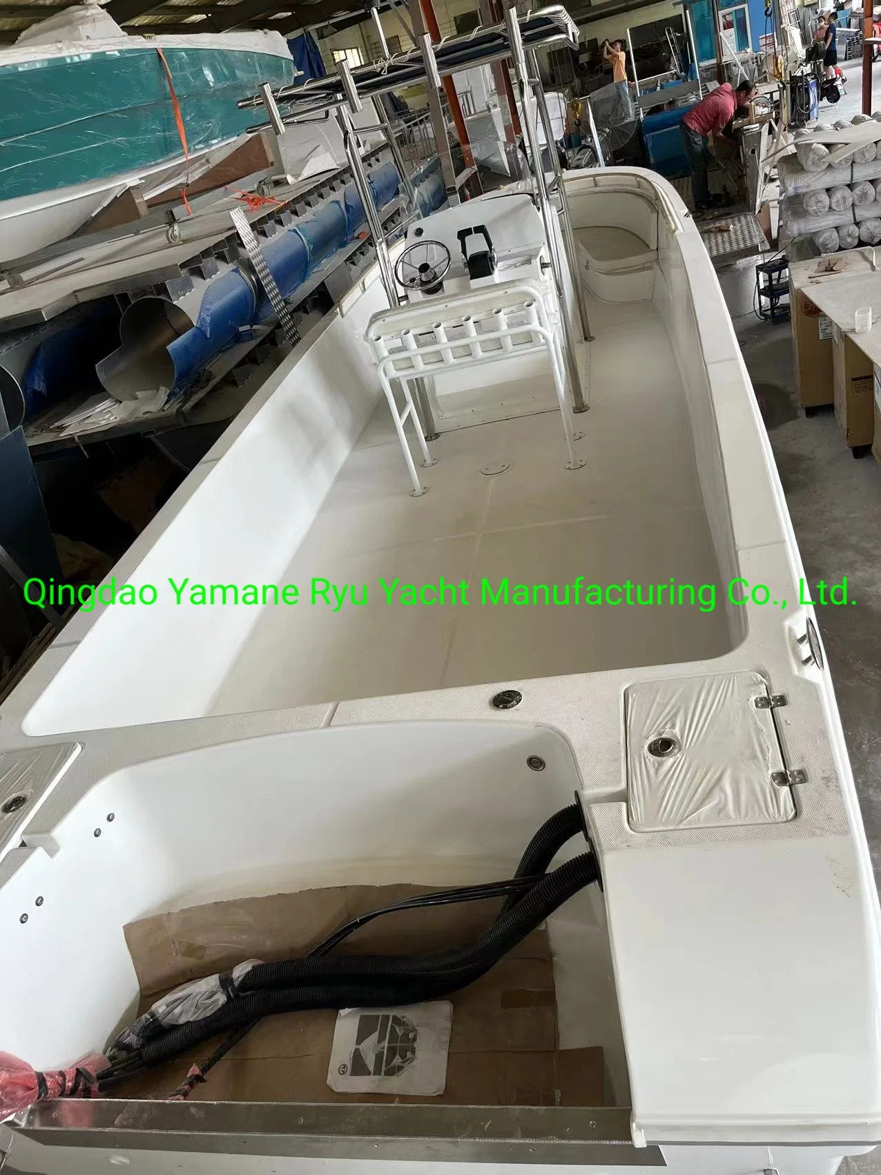 Yamane Yacht 27FT 8.50m Center Console Tarpaulin Canopy Fiberglass Fishing Work Boat