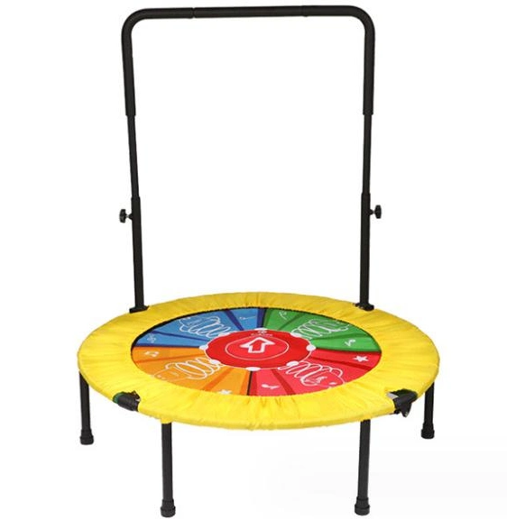 Mini Kids Trampoline con mango ajustable Bar Fitness Trampoline Bungee Entrenamiento de entrenador de cardio de jumping