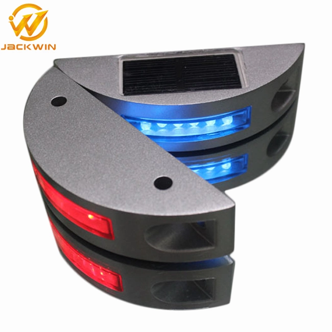 Yellow Flashing or Steady Aluminum LED Solar Driveway Marker Light