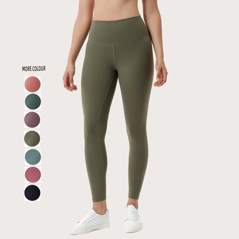 Sy-Y228 Wholesale Women Sportswear Nude Feeling Workout Pants Running Tights Gym Fitness Yoga Leggings Clothing
