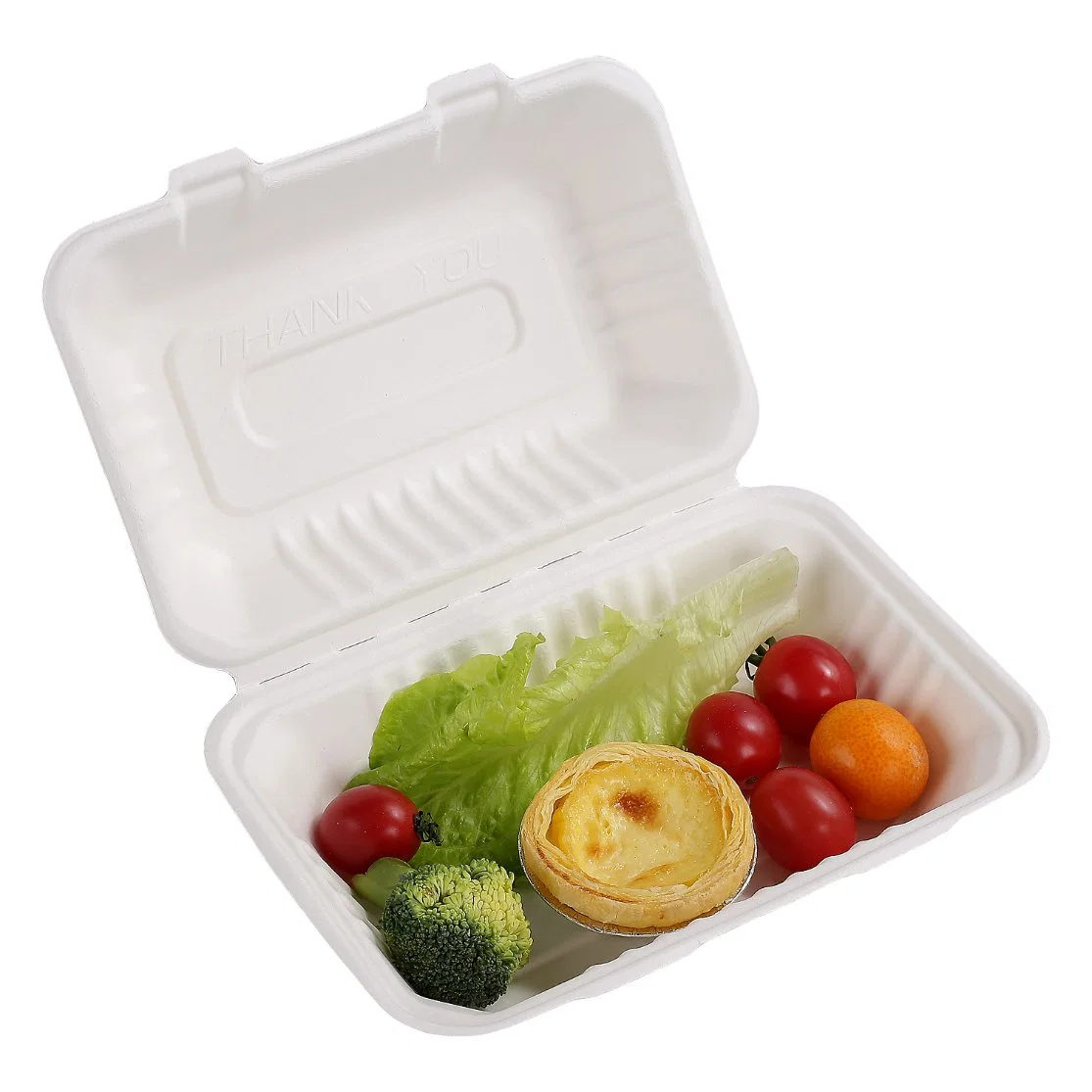 Caja de papel de 9" desechable biodegradable para cena Para comida Takeout