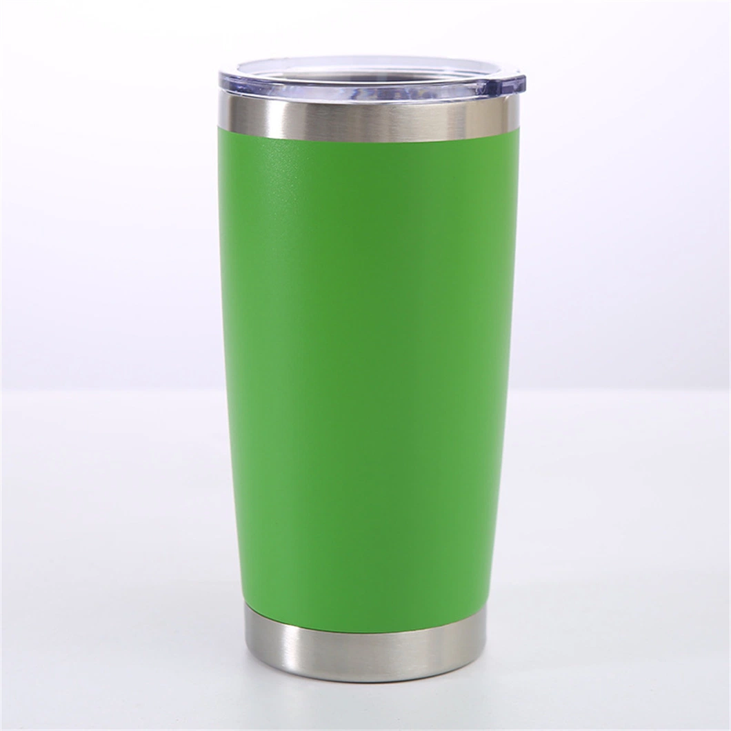 20oz Vacuum Thermal Rambler Insulated Travel Stainless Steel Coffee Tumbler with Lid