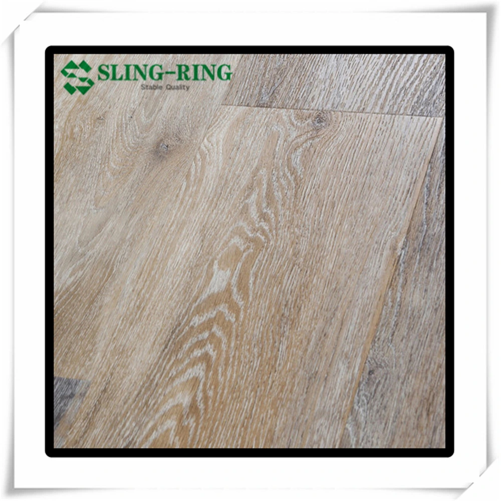 100 % étanche Revêtement de sol en vinyle vinyle spc/spc/PVC/LVT Flooring Eir vierge 100 % de surface, antidérapant, avec EVA/IXPE thibaudes