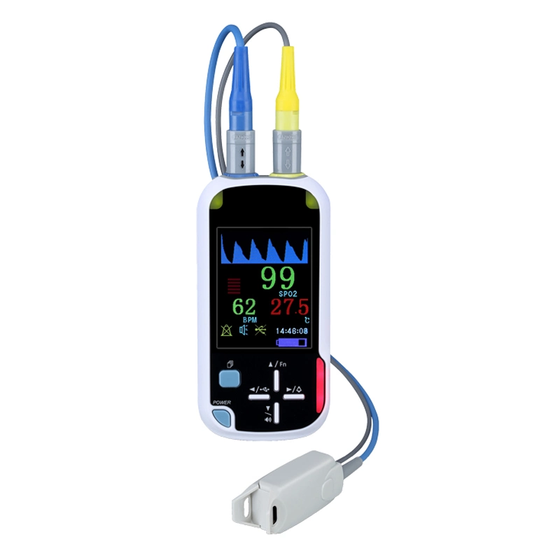 Digital Handheld Pulse Oximeter Blood Pressure Monitor SpO2, Temp, Pr