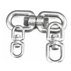 W Polished Stainless Steel Material Hook and D Ring Swivel Split Ring