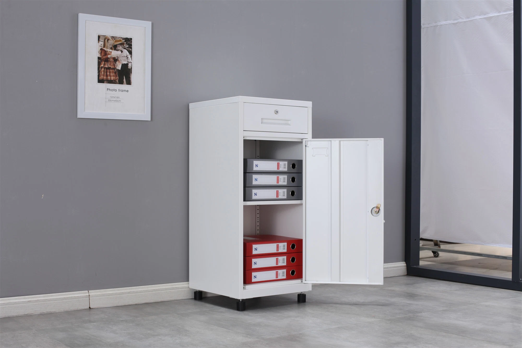 Metal General Use Office Furniture File Cabinet Locker with Drawer